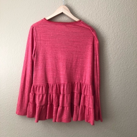 Anthropologie deletta Ruffled Peplum Top - Picture 4 of 6